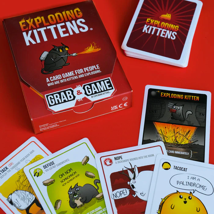 Reisimäng Exploding Kittens Grab & Game ENG