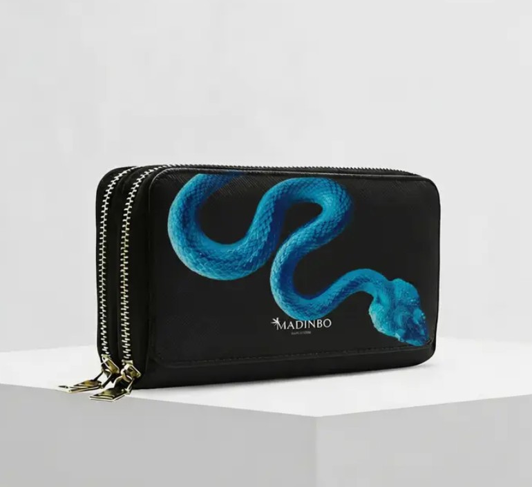 Madinbo Rahakott Angy Double, Blue Snake