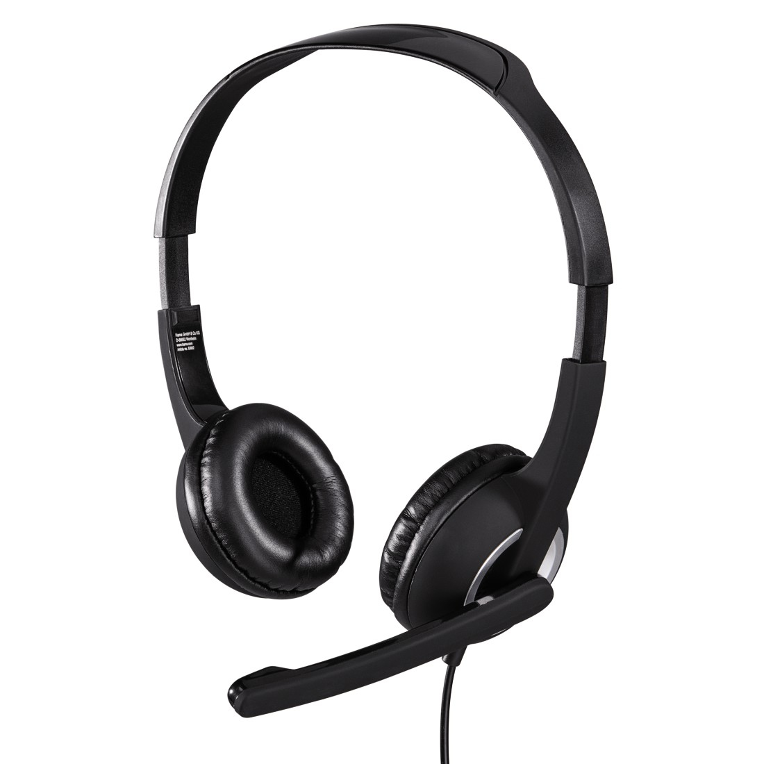 Kõrvaklapid+mikrofon Hama PC-Office-Headset HS-P150 Stereo Black/must, 40mm, 2x3.5mm pistikud, helitugevuse nupp kaablil
