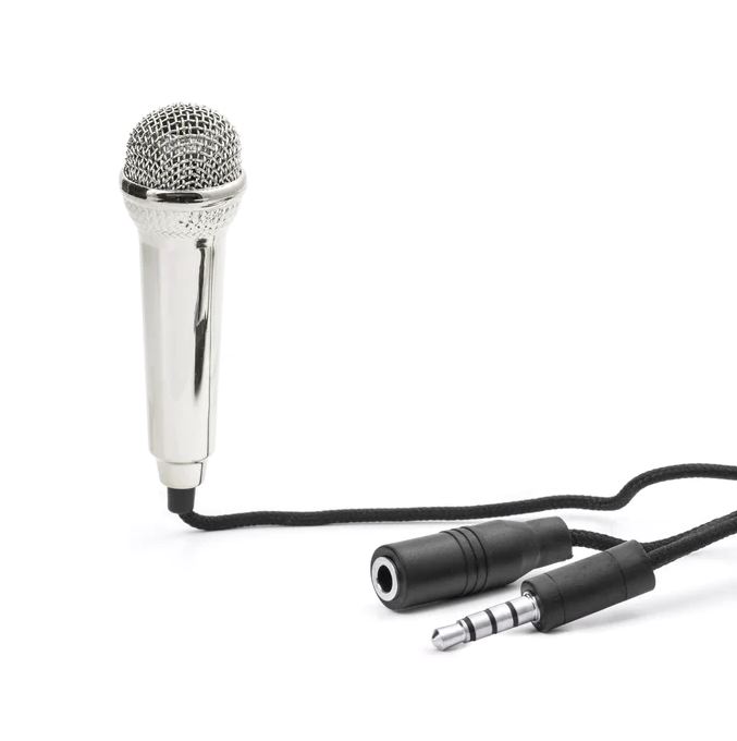 Karaoke Mini mikrofon, silver