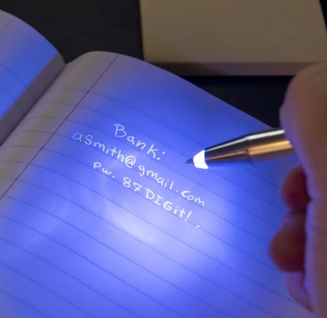 SALAKIRJA TINDIPLIIATS VALGUSEGA INVISIBLE PEN