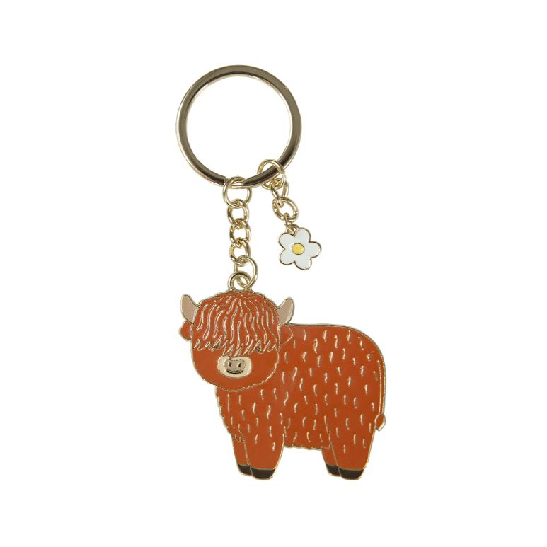 Võtmehoidja Highland Cow Enamel