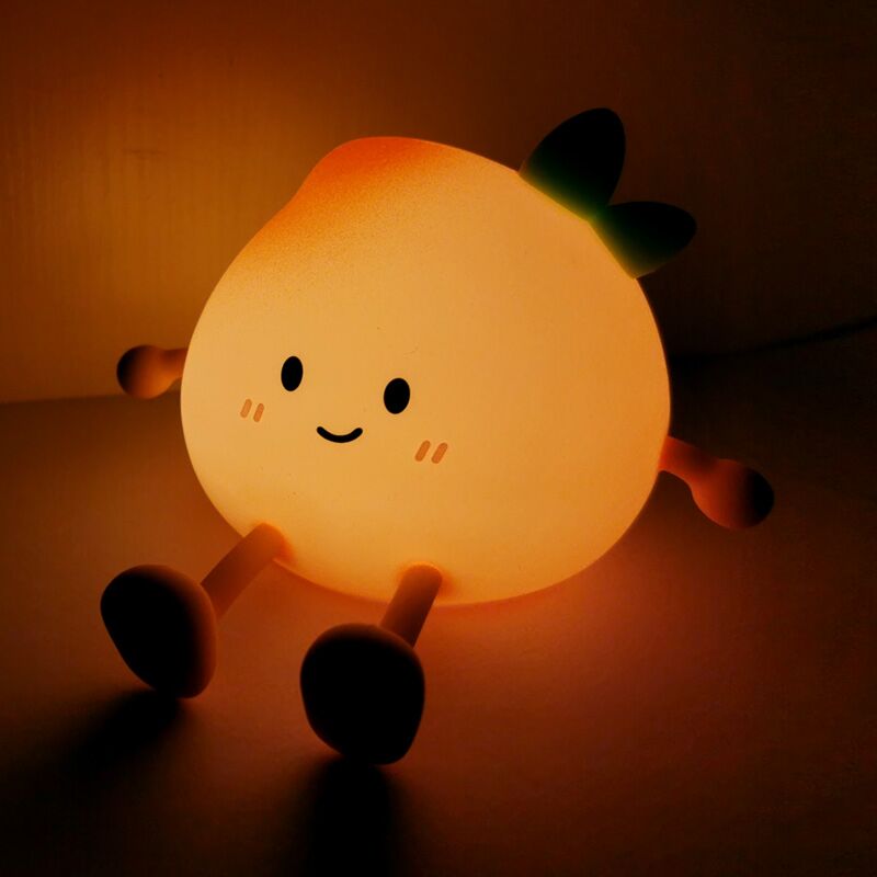 Öölamp ja telefonialus LED Foodiemals Peach