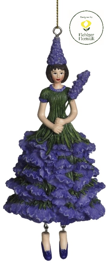 Rippuv kaunistus Flower Girl Lavender, 13cm