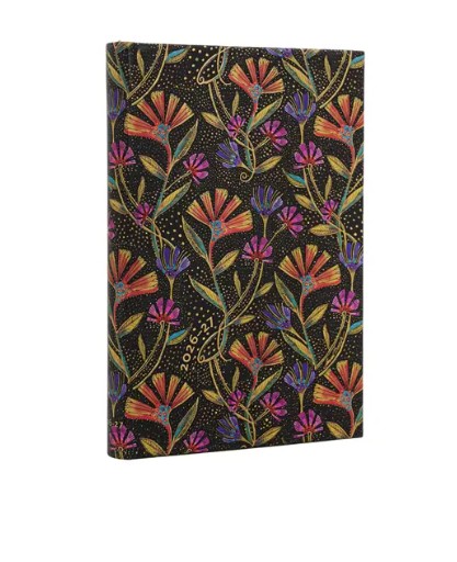 Paperblanks kalendermärkmik 2026-27 18M Mini Horizontal, Wild Flowers