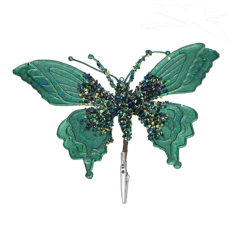 Kaunistus klambriga Green Butterfly