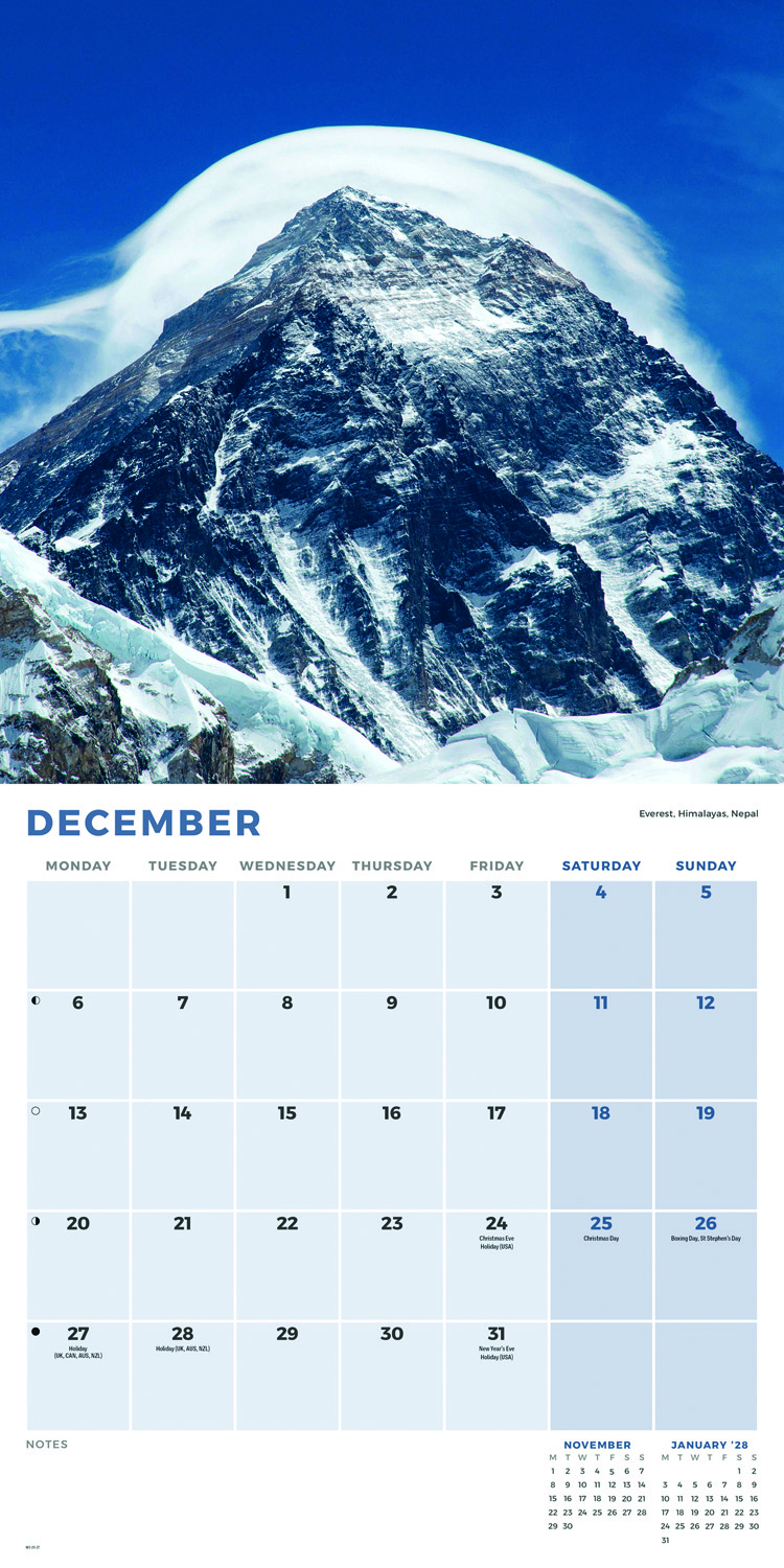 2027 seinakalender Mountains