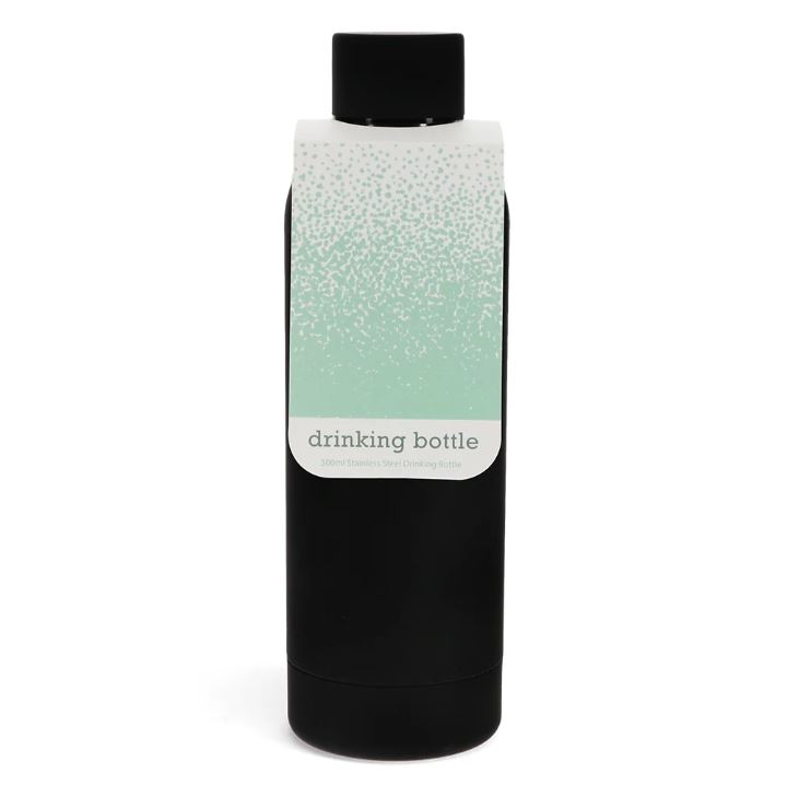 Termospudel Rubber coated, Black, 500ml