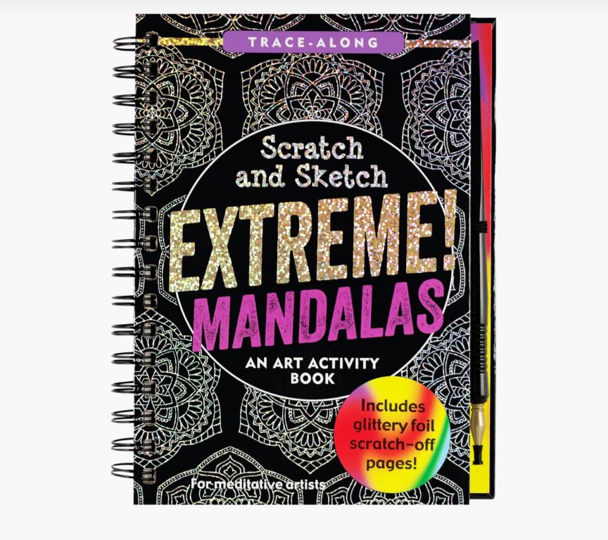 Tegevusraamat Scratch and Sketch, Mandalas