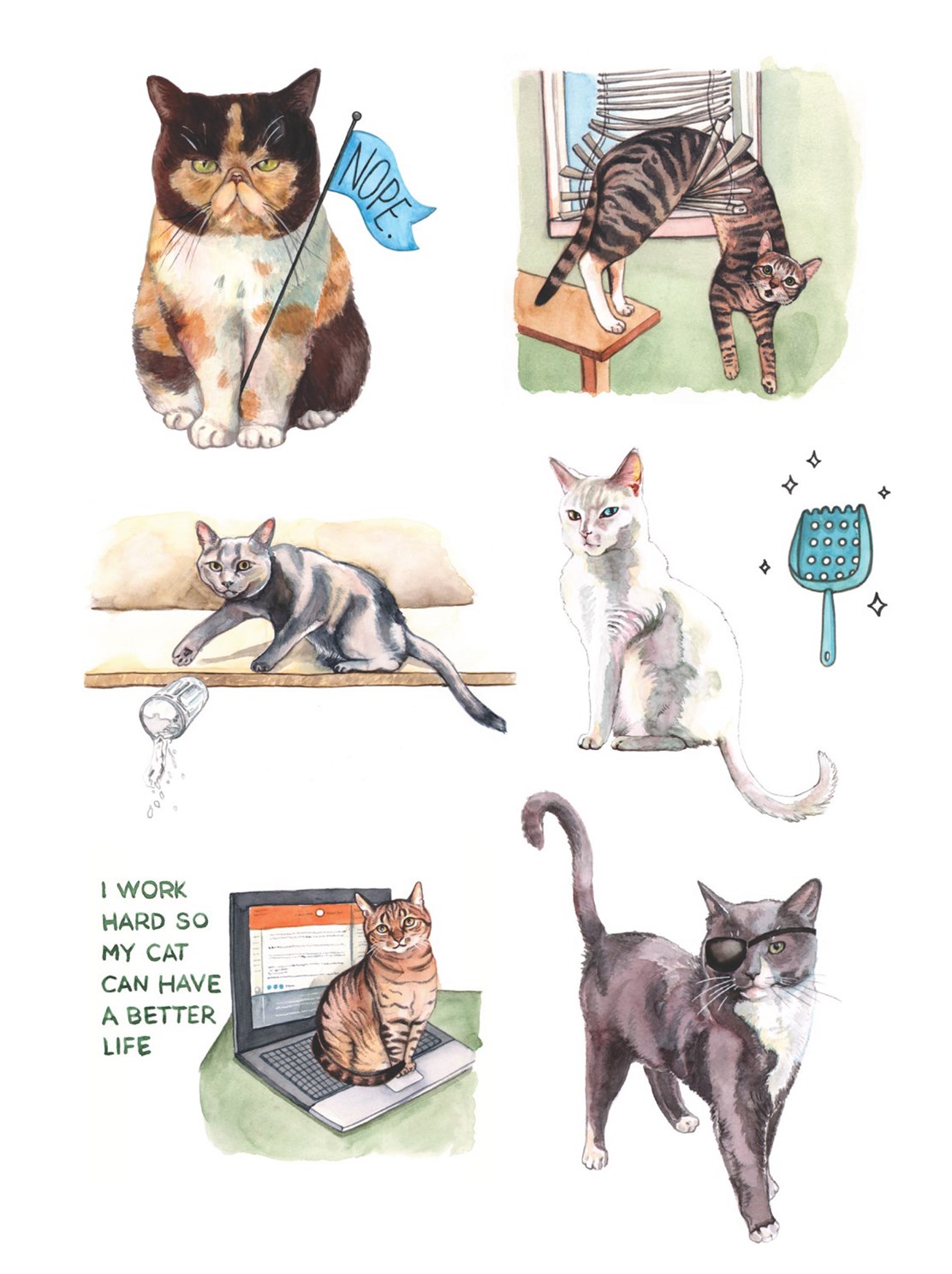Cat's Meow Sticker Book