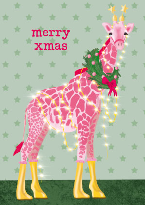 Jõulukaart Toni Starck, Xmas Giraffe