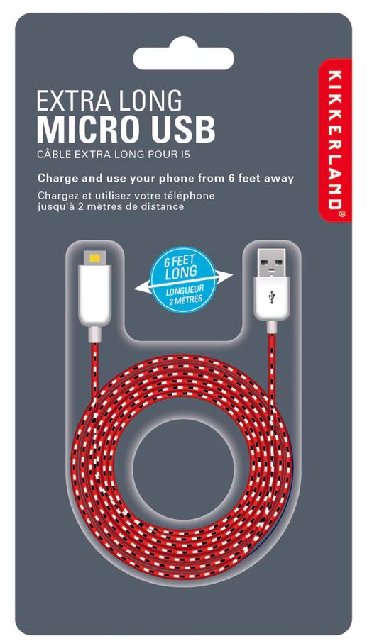 LAADIMISJUHE MICRO-USB, 180CM, ASSORTII