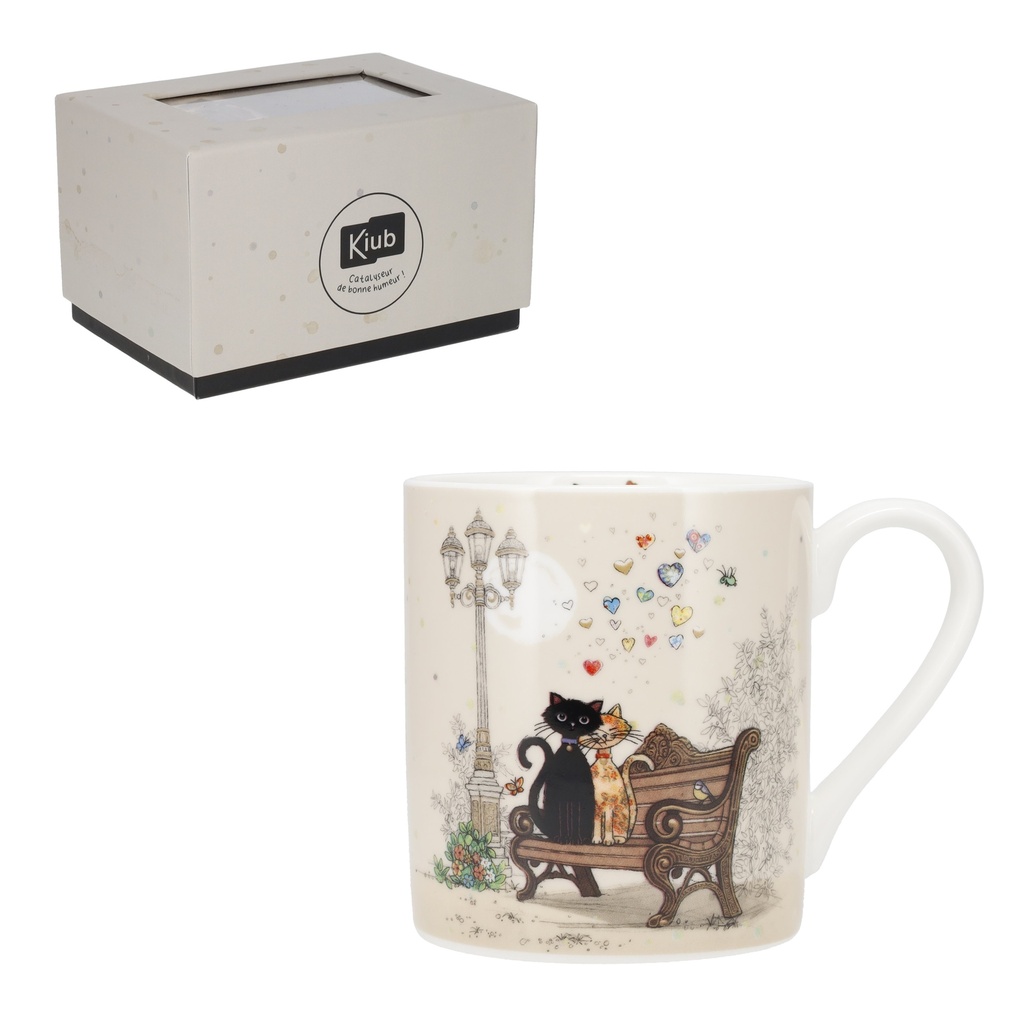 Kruus Bug Art Cat Couple, 280ml