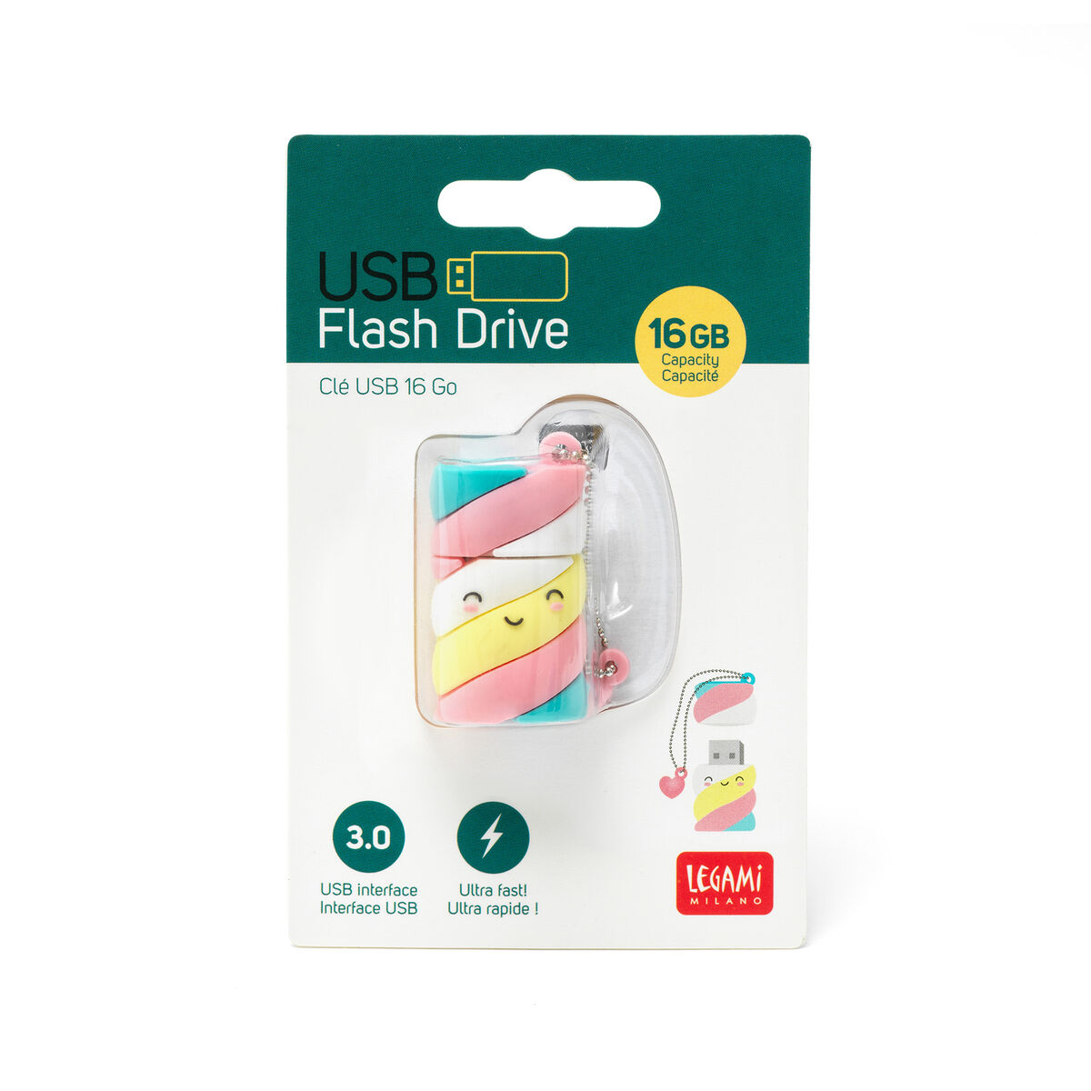 USB 3.0 MÄLUPULK 16GB, MARSHMALLOW