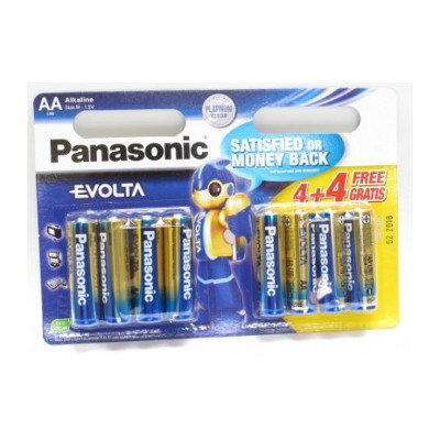 PATAREID PANASONIC EVOLTA AA LR06, 8 PATAREID (4TK + 4TK TASUTA)