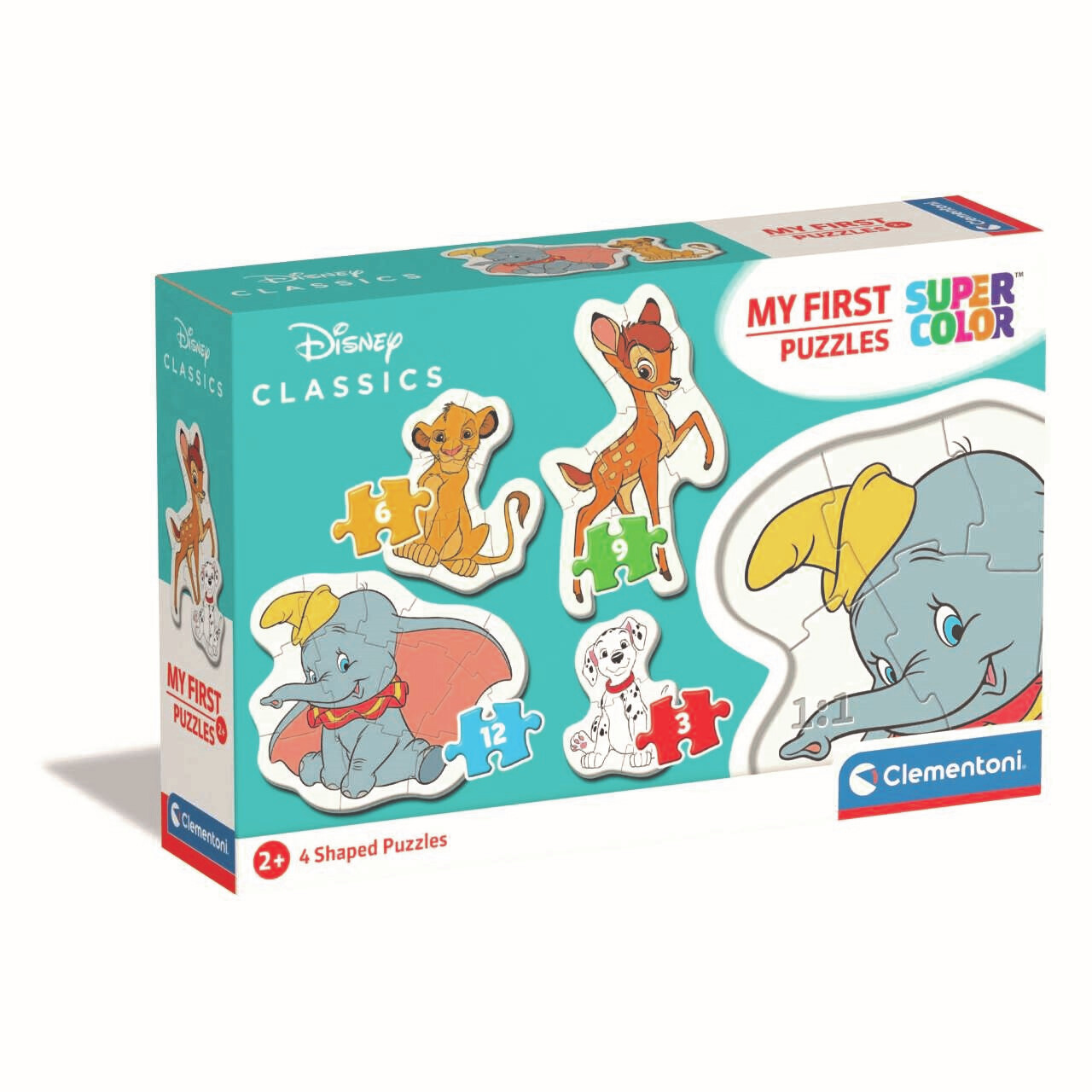Minu esimene pusle 3/6/9/12 tk Disney loomad