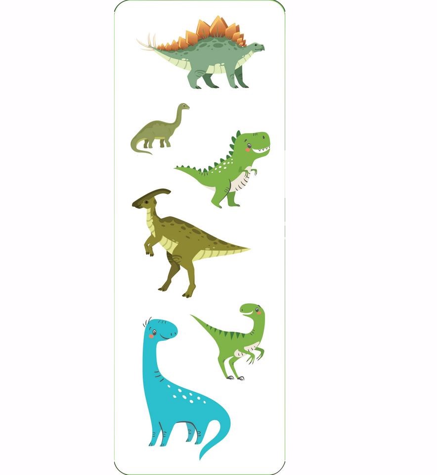 Kleepsud Dinosaurs, 6 lehte