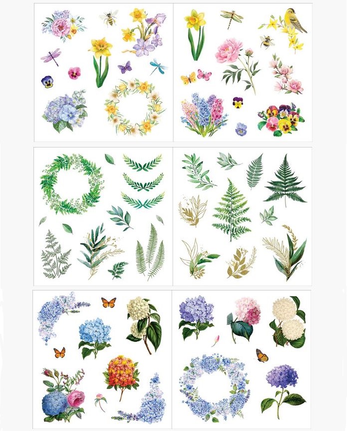 Kleepsuraamat Bunches of Botanicals, 50lk