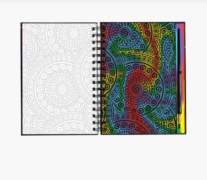 Tegevusraamat Scratch and Sketch, Mandalas