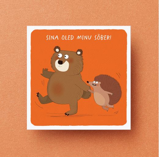 Õnnitluskaart "Sina oled minu sõber"