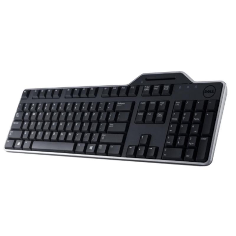 Klaviatuur Dell KB-813 SmartCard reader USB Keyboard - ID-kaardilugeja ESTONIAN (QWERTY), USB-kaabliga