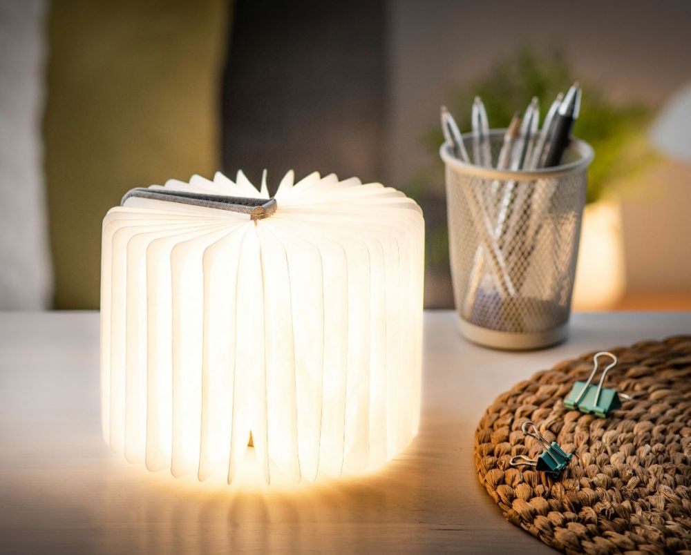 VALGUSTI LED SMART BOOK LIGHT GREY LINEN, MINI