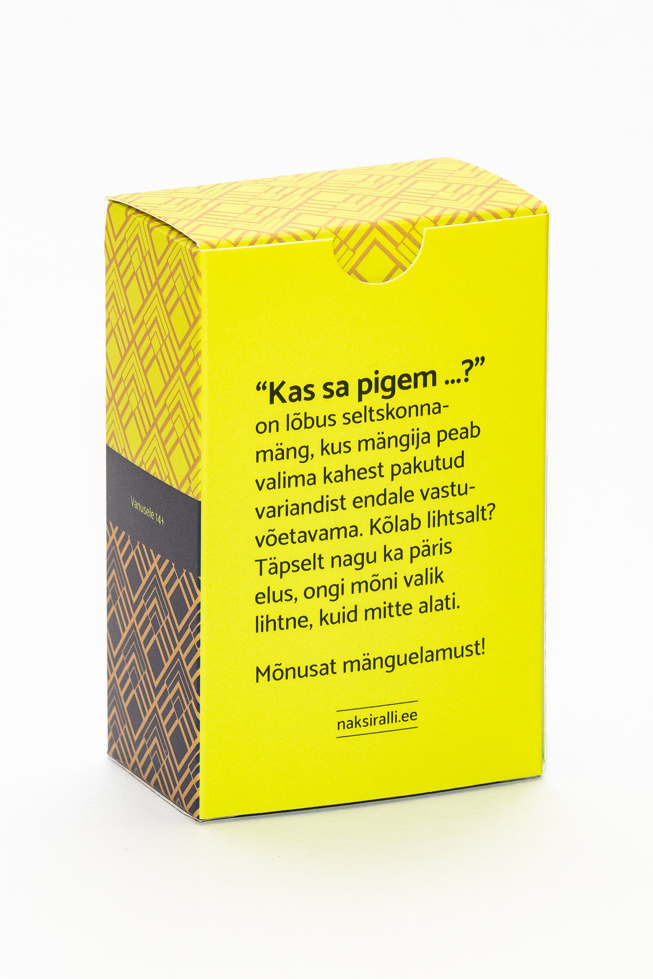 Kaardimäng Kas sa pigem ...?