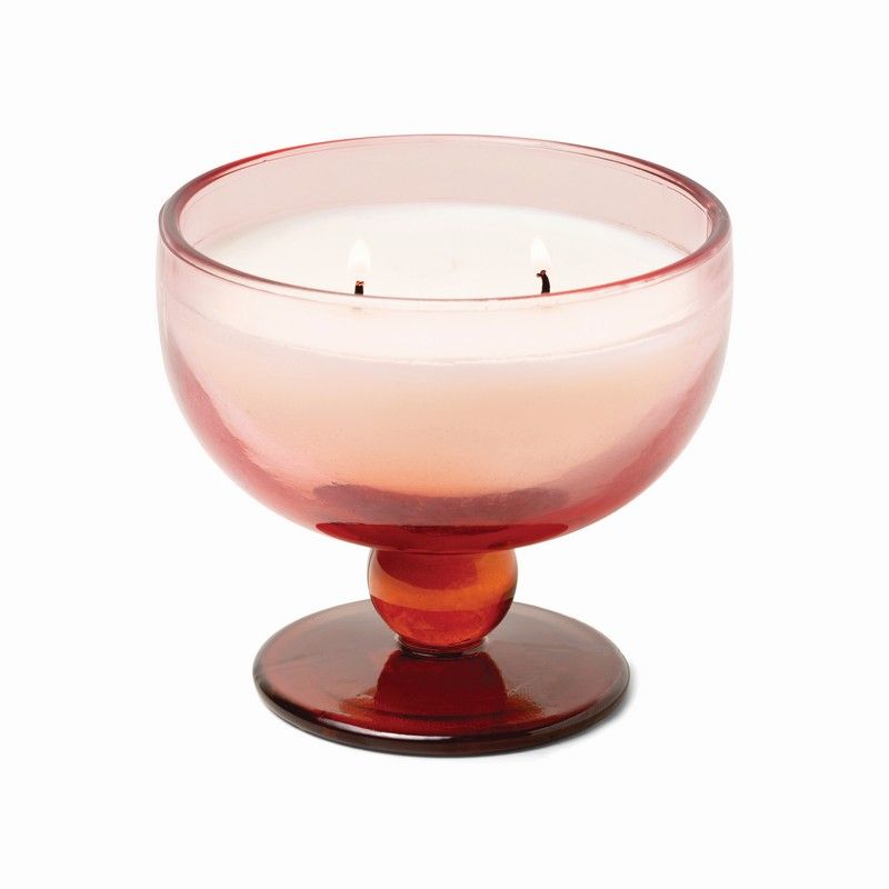 Paddywax Tinted Glass Goblet lõhnaküünal Rose & Red, Saffron Rose, 170g