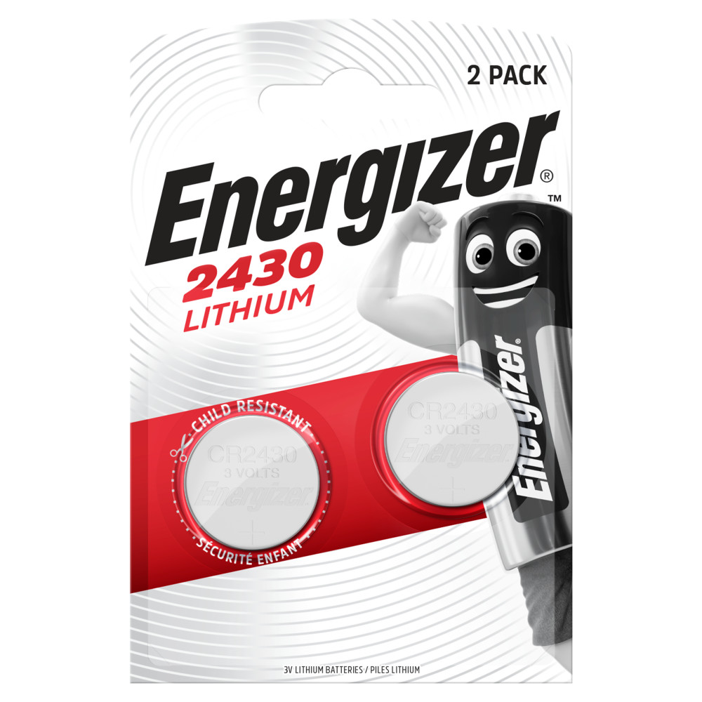 Patarei Energizer CR2430 BP2 (2tk pakis) 3V Lithium
