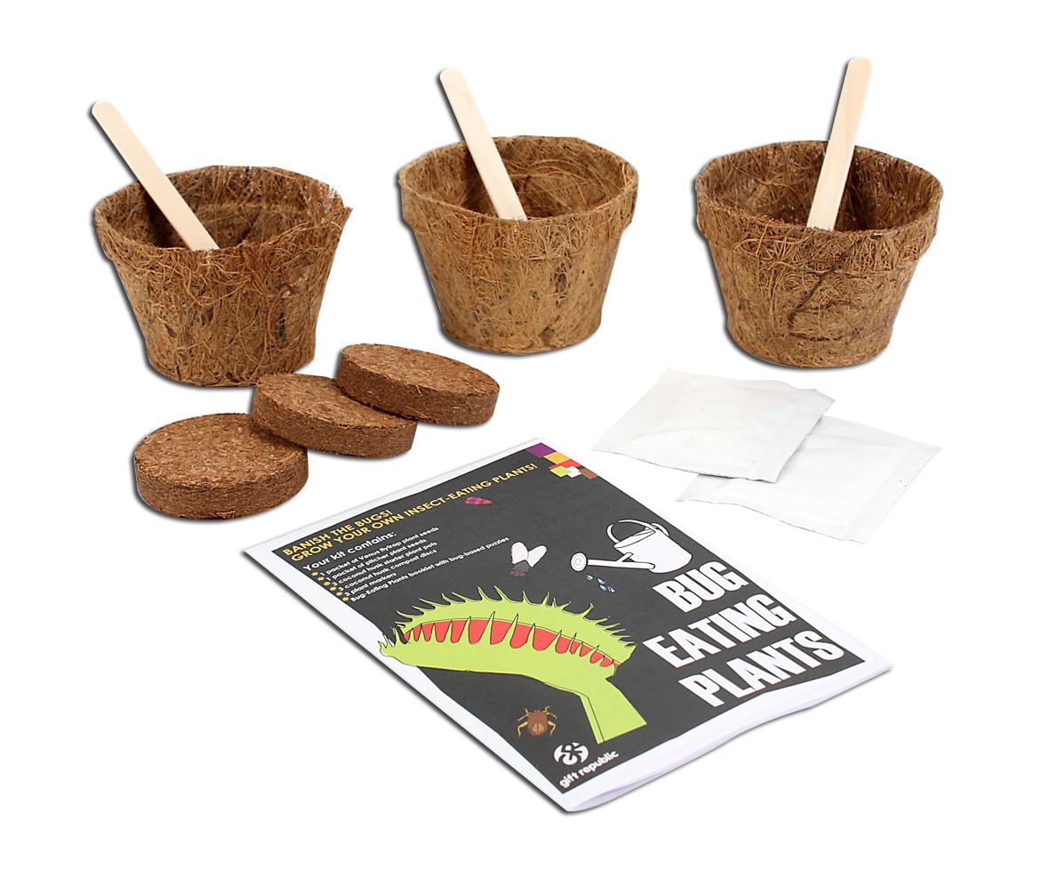 TAIMEDE KASVATAMISE KOMPLEKT: GROW YOUR OWN - BUGEATING PLANTS