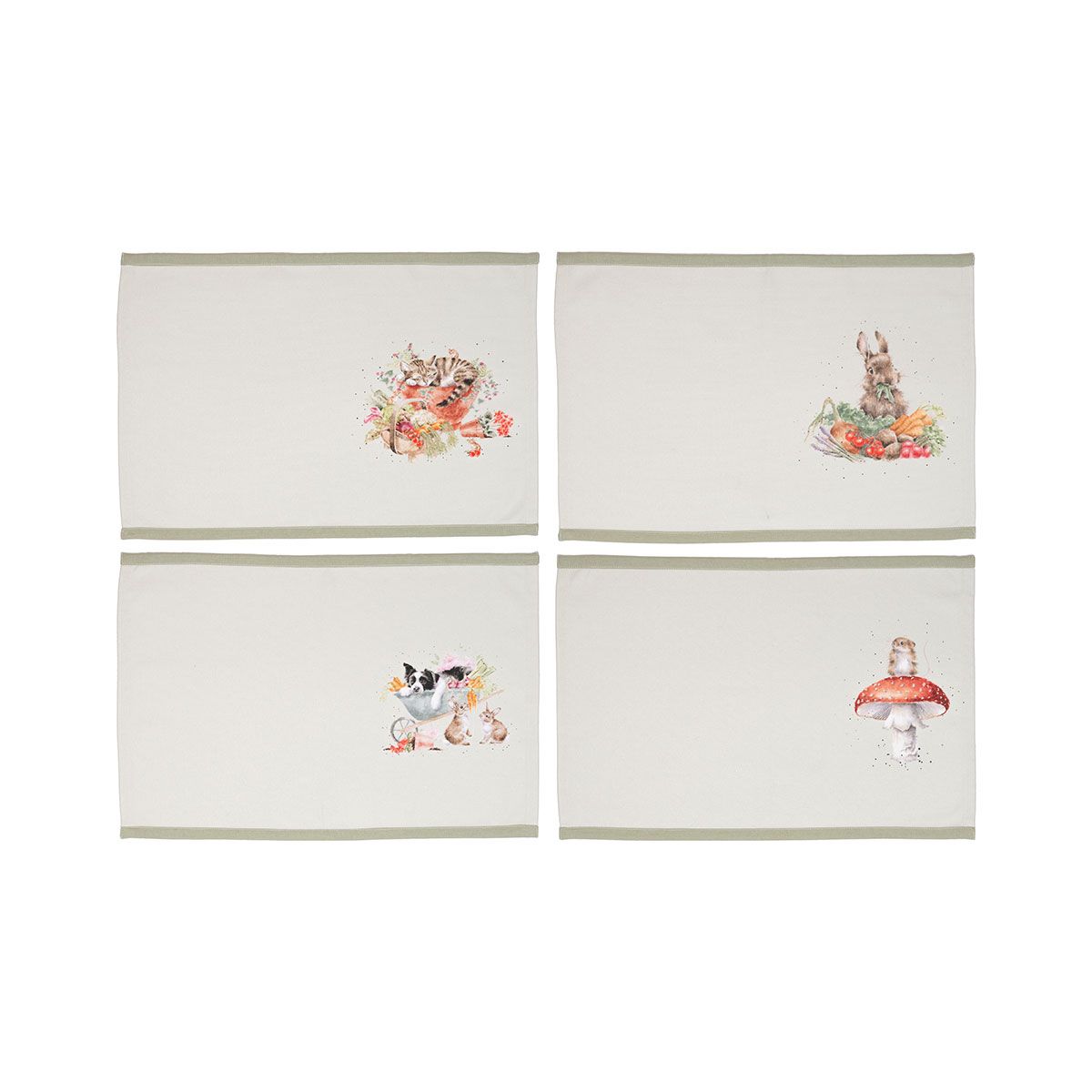 Wrendale riidest lauamatid Garden Friends, 4tk