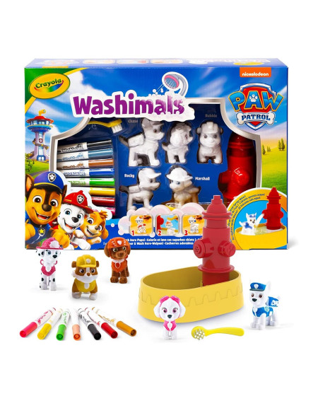 Washimals Käpapatrullid pestavate kleebistega
