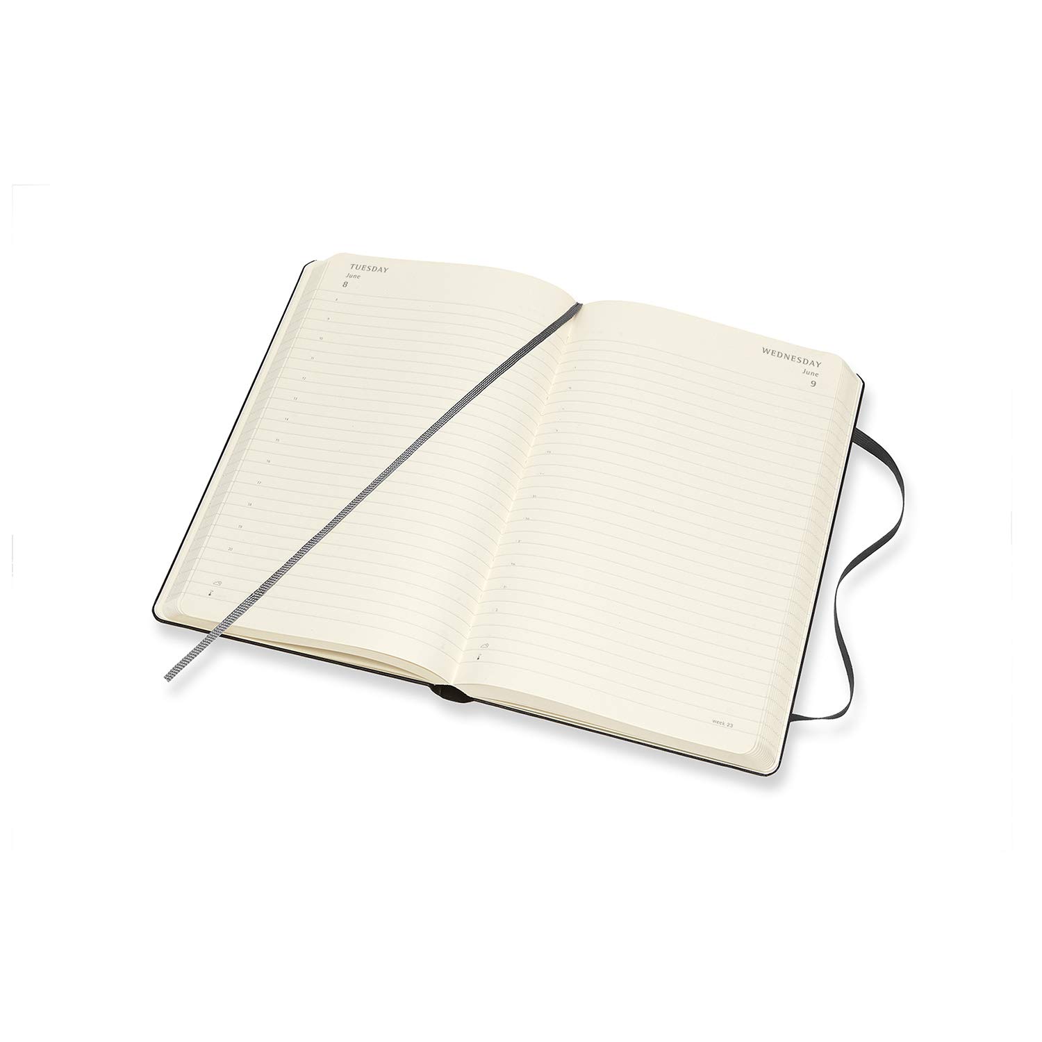 2021 Moleskine 12M Daily Diary Large, Black
