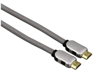 Kaabel HDMI-HDMI Hama High Speed Cable 5m, UHD 4K 4096x2160, kullatud, topeltvarjestus, hõbedane