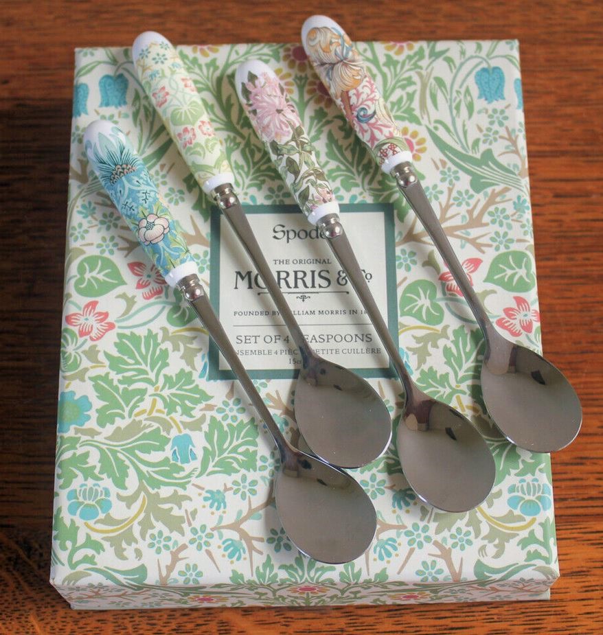 WILLIAM MORRIS TEELUSIKATE KOMPLEKT, 4TK