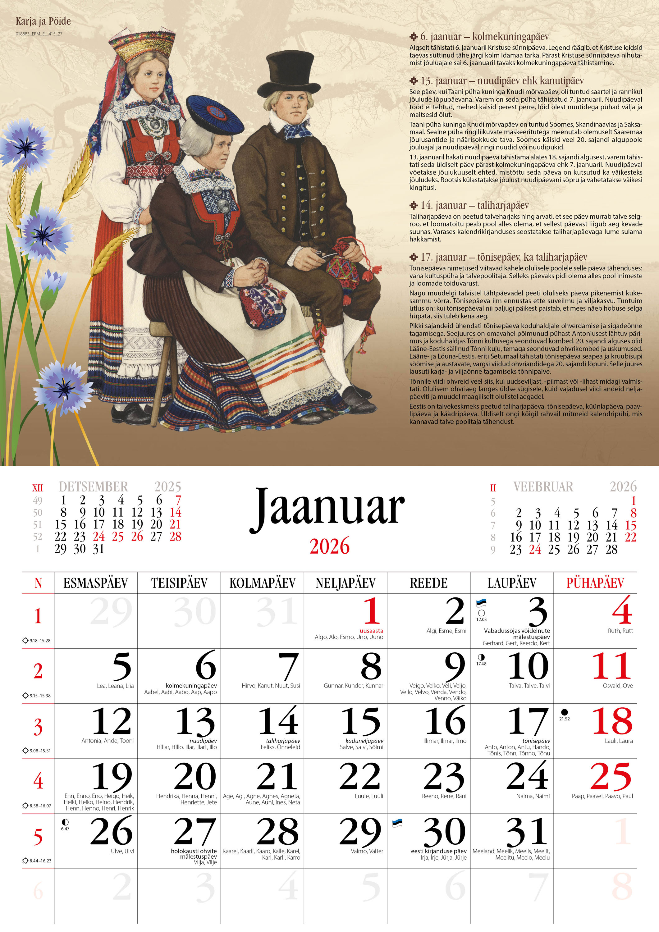 Eesti vanarahva kalender 2026