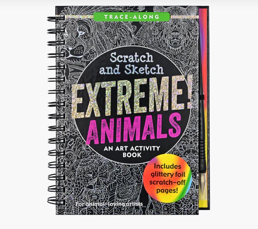 Tegevusraamat Scratch and Sketch, Animals