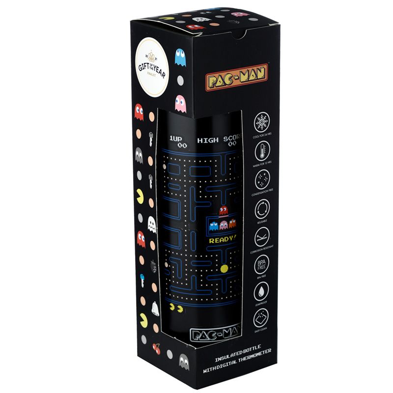 Termospudel Pac-Man, digitaalse termomeetriga, 450ml