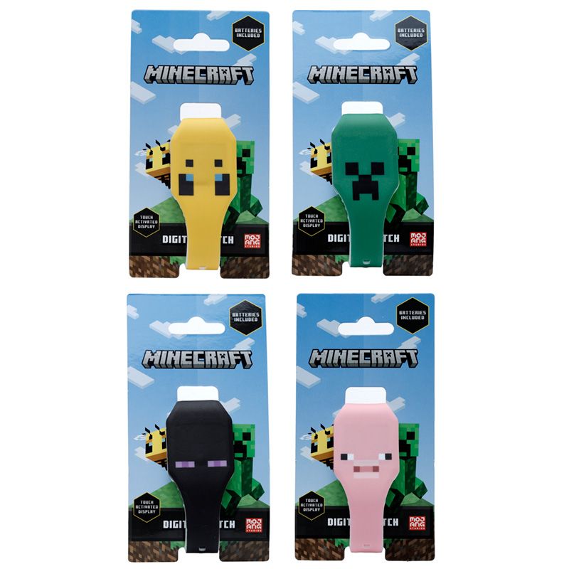 Digitaalne käekell Minecraft Faces, silikoon, assortii
