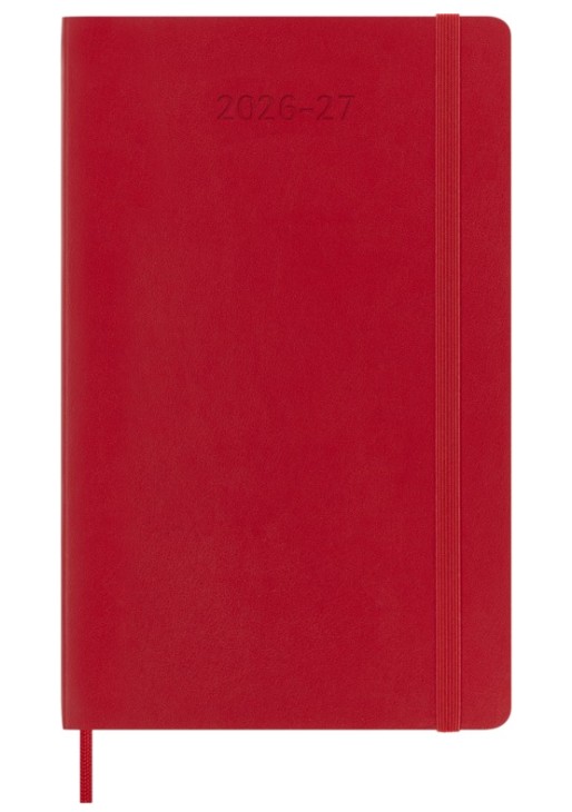 Moleskine 2026-27 18M Weekly Notebook Large Soft Cover, Red