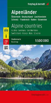 Alpine countries, Road map 1:500.000,