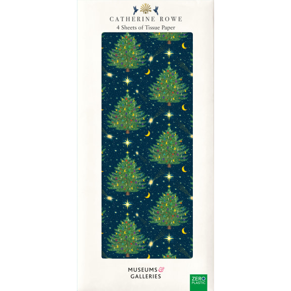 Siidipaberite komplekt Celestial Christmas Trees,4tk