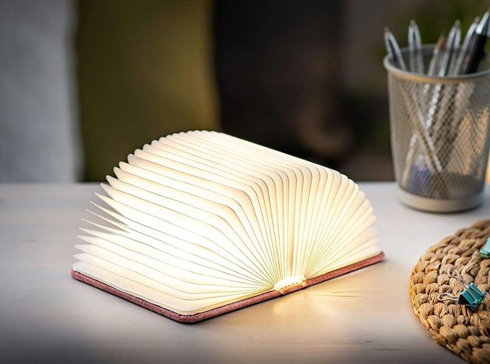 VALGUSTI LED SMART BOOK LIGHT PINK LINEN, MINI