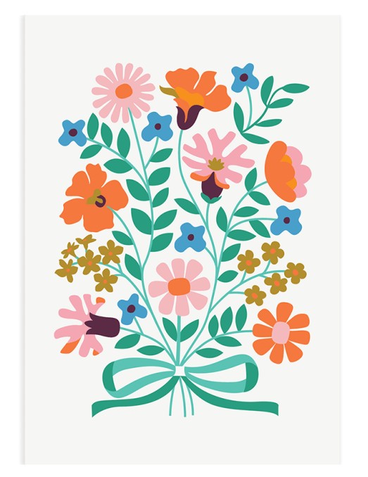 Õnnitluskaart Bunch of flowers