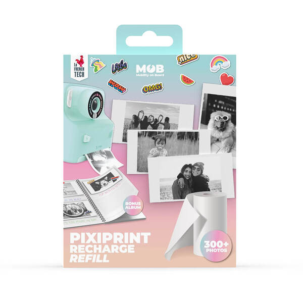 MOB Pixiprint komplekt, märkmik + täiterullid, 4tk