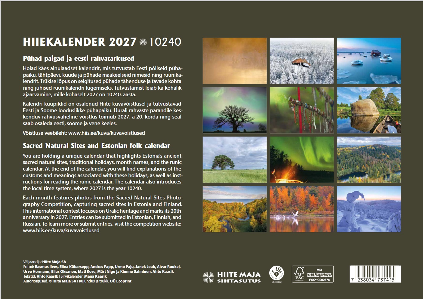 Hiiekalender 2027