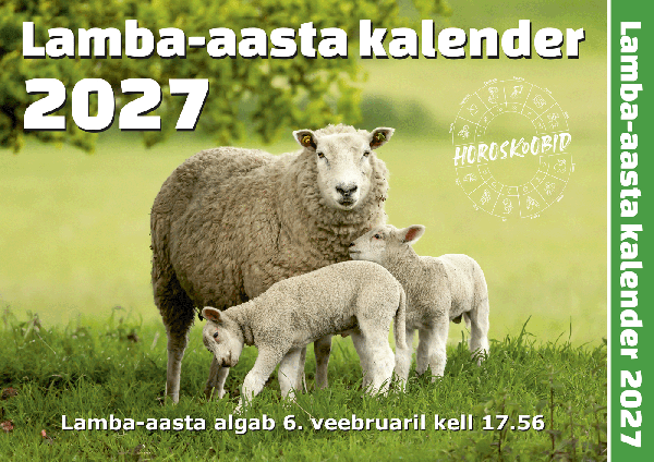 Lamba-aasta kalender horoskoopidega 2027