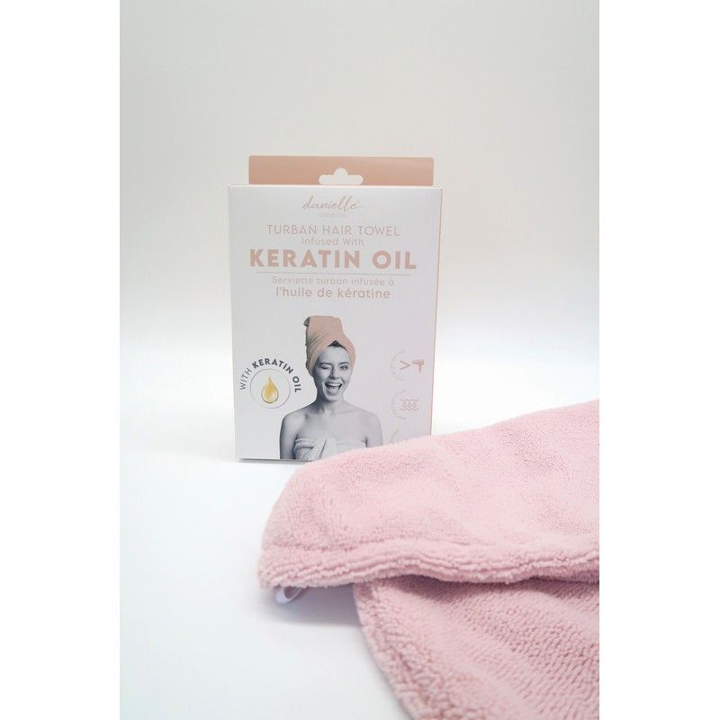 Danielle pearätik Keratin Oil Infused Turban, Pink
