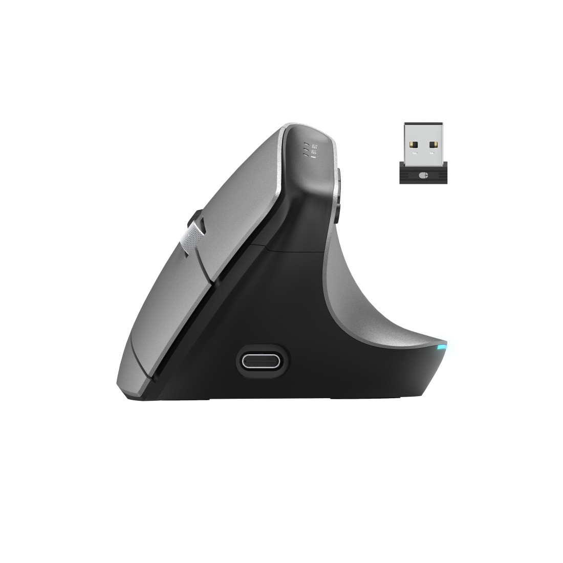 Hiir Hama EMW-700 Vertical Ergonomic Mouse, juhtmevaba ergonoomiline 2.4GHz/Bluetooth5.0, 8-nuppu