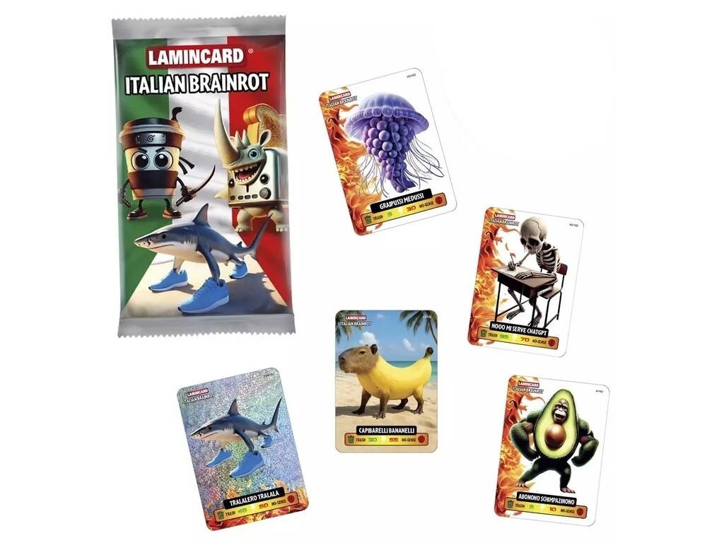 Mängukaardid Italian Brainrot 5tk assortii